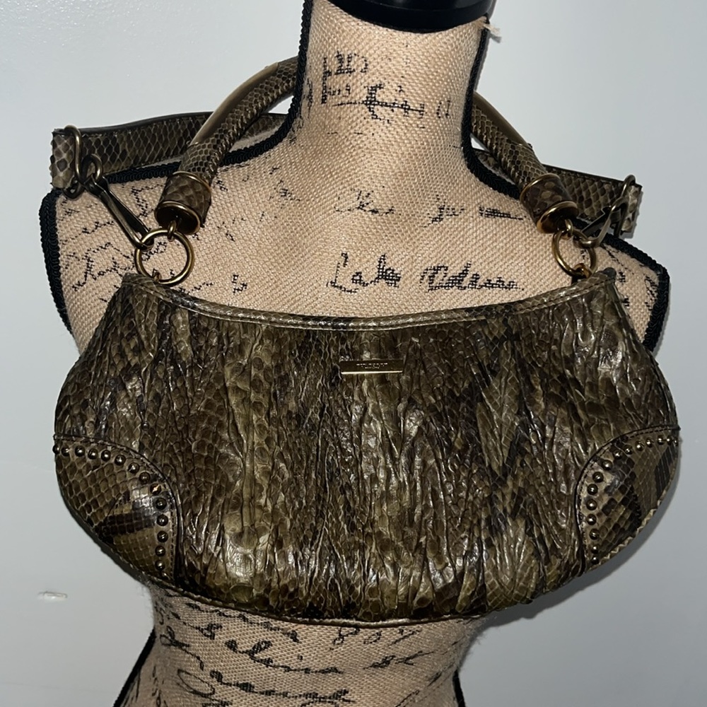 Burberry vintage python shoulder bag
